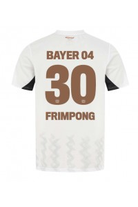 Bayer Leverkusen Jeremie Frimpong #30 Fotballdrakt Borte Klær 2024-25 Korte ermer